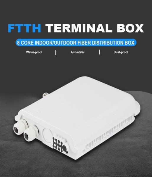 ABS 1*8 Splitter FTTH Wall Mount Terminal Box 16 LC