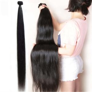 40 Inch Long Straight 100% Raw Hair Bundles 10A Brazilian Virgin Human Braiding
