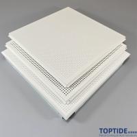 Decorative Steel T24 Lay In Perforated Ceiling Planks Exterior Corrugated Metal Ceiling