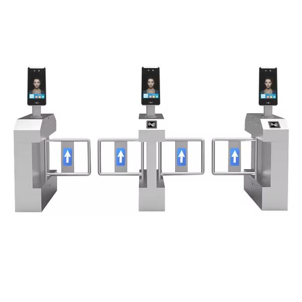 DC24V Waterproof Swing Barrier Gate with Biometric System and 30 Person/Minute Passing Speed