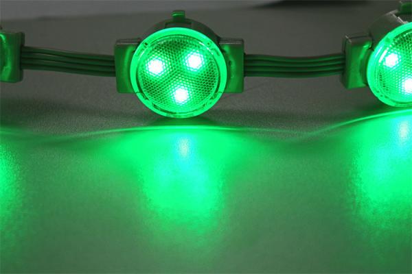 18lm 0,75w extérieur couleur imperméable à l'eau 12v pixel point source lumineuse lampe décorative pour les bâtiments de lieux de divertissement
