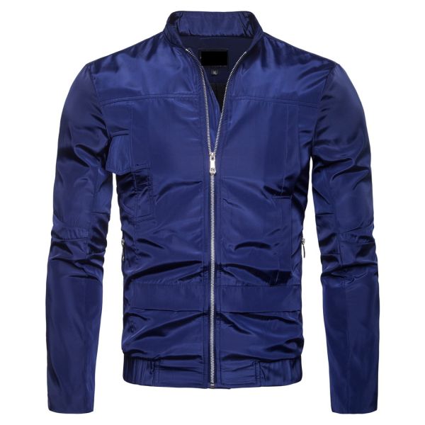 2018 autumn new british style slim styled male waterproof fashion stand collar thin jacket
