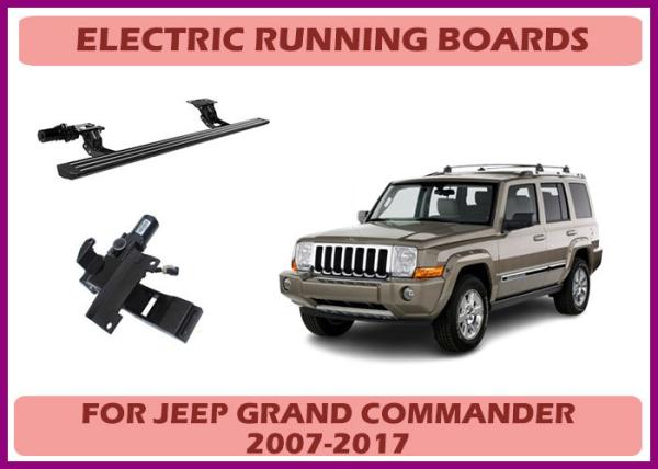 Jeep Grand Commander Tablas de correr retráctiles y escalones con compatibilidad de cableado