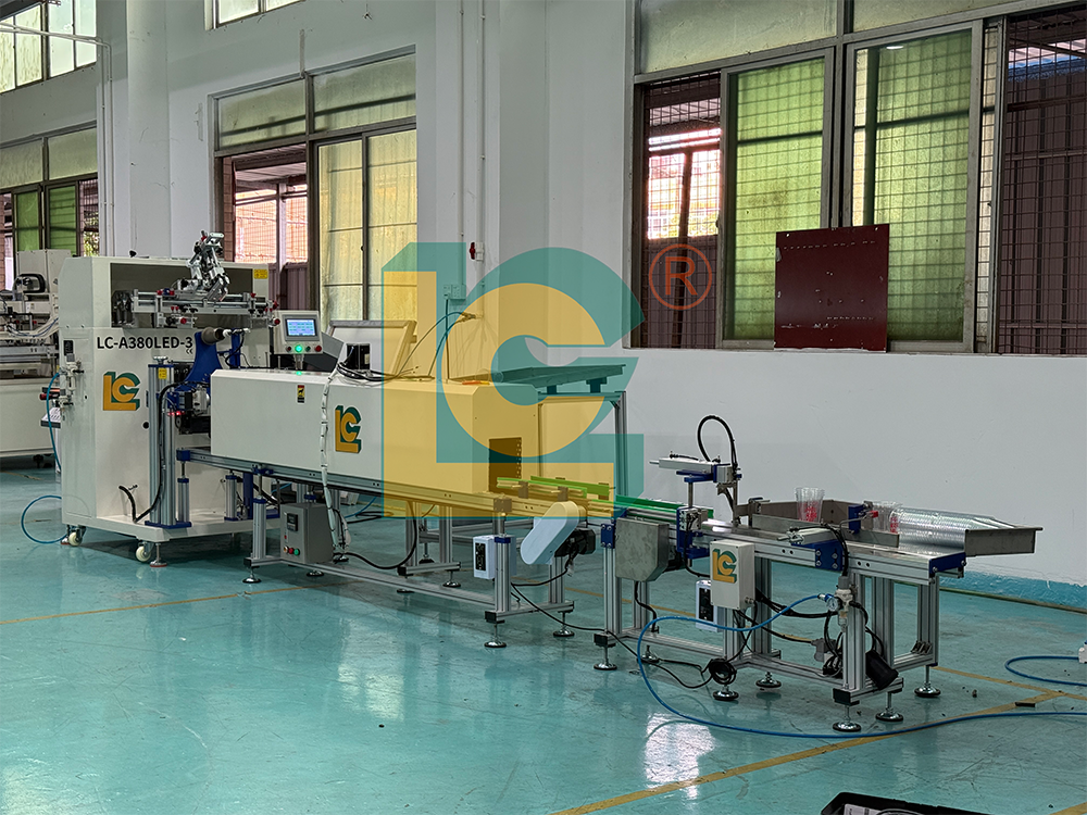 LC Automatic Three-Station Single-Color Cup Screen Printing Machine