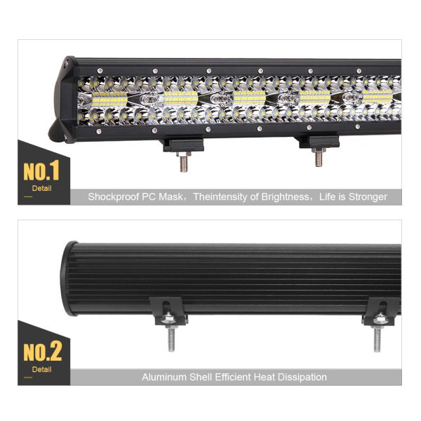 60W 120W 180W 600W 4x4 Offroad Led Light Bar For Cars Combo Beam Off road SUV ATV Tractor Boat Trucks 12V 24V Work Light