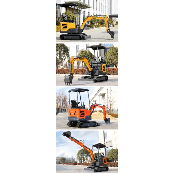 11.8KW 2600rpm 1,8 Ton Mini Excavator Pequena máquina de escavação para a agricultura