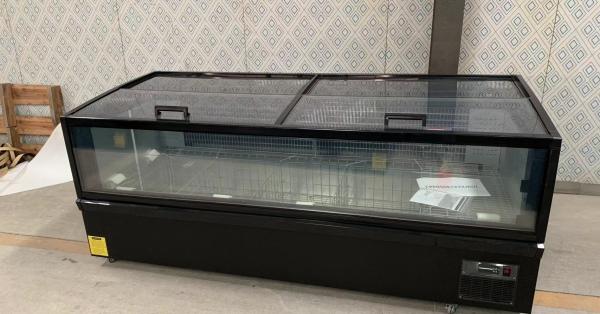 Frozen Food Merchandising Cabinet Plug-In Island Freezer Supermarket Plug-In Freezer