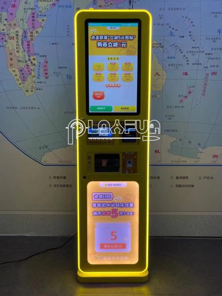 Parque de diversões caixa eletrônico token TIC aceitador de contas Moeda troca venda Máquinas para o centro de jogos Moeda máquina de troca