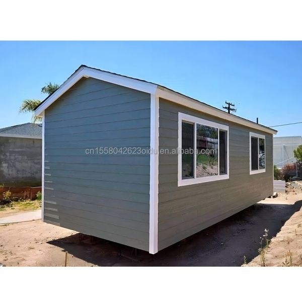 Outdoor Prefab Triangular Roof Steel Sandwich Panel House with Galvanized Steel Square Tubes Main Structure