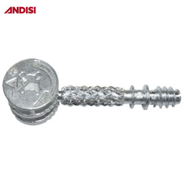ANDISI Furniture Zinc Alloy Cam Lock with Zinc Plated Finish and 3 in 1 Mini Fix Screw