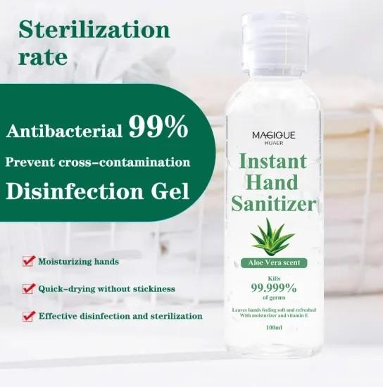 75% Alcohol Hand Sanitizer Gel 100ml Pocket 99.99% Antibacterial Waterless Aloe