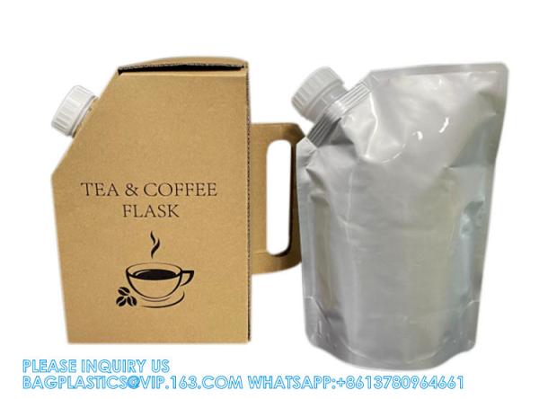 Aluminum Foil Coffee Spout Pouch / Hot Coffee Box Dispenser Coffee Spout Pouch hot Coffee Box Dispenser Coffee Bag