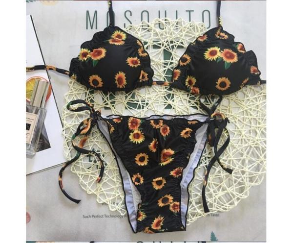 Ciktidin Floral print 2018 swimwear women swimsuit beach bathing suit