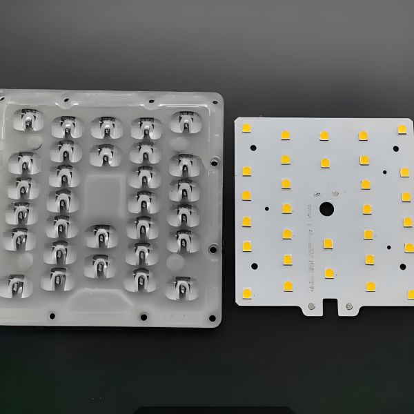 50W SMD 5050 LED PCB Board and 80x140 Degree Beam Angle Lens with Private Label