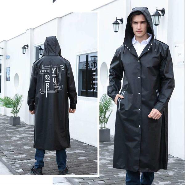 Long Raincoat, Men Rainwear, Motorcycle Riding Recycle Non-disposable Durable Rain Gear Ponchos Raincoats, thick suit