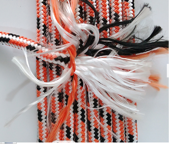 Corde en nylon tressée mince en nylon tressée blanche de la corde 5mm de polyester