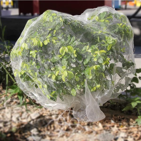 Insect Bird Netting Barrier Bags, Garden Bug Mesh Netting Plant Cover for Protect Plant Fruits Flower with Drawstring