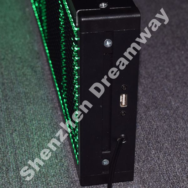 CE Single green Indoor 10 mm LED Moving Message Display with 960 by 160 mm