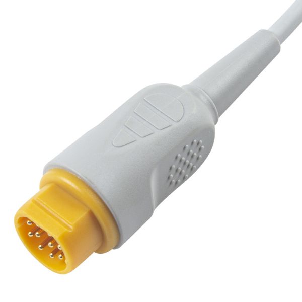 S-iemens/Draeger Grey TPU IBP Adapter Cable 10pin To 10pin IBP Extension Cable