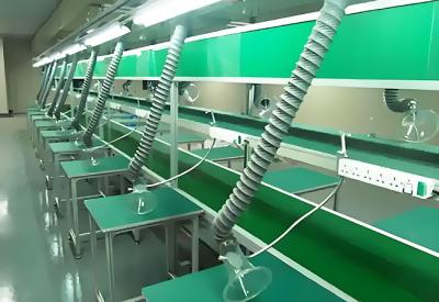 Adaptable Assembly Line Belt Conveyor For Changing Production Demands