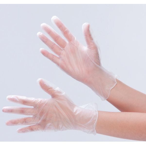 100PCS ОДНО КЛАДУТ медицинское рассмотрение в коробку PVC пудрят свободные устранимые перчатки винила с CE УПРАВЛЕНИЯ ПО САНИТАРНОМУ НАДЗОРУ ЗА КАЧЕСТВОМ ПИЩЕВЫХ ПРОДУКТОВ И МЕДИКАМЕНТОВ