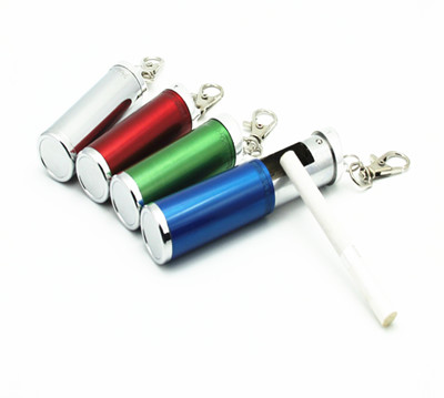 Cendrier portatif de poche d'alliage de Mini Aluminum avec le logo fait sur