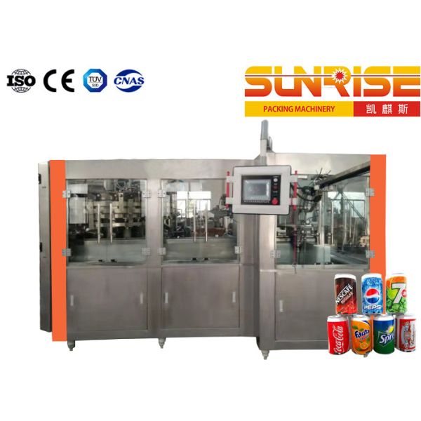 Carbonatado bebe las latas de la máquina de rellenar 500 de la poder de aluminio minuciosas