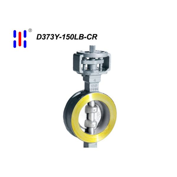 Wafer 150LB Triple Offset Butterfly Valve Carbon Steel Metal Seat