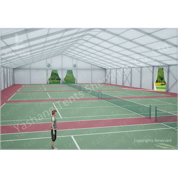 Luxury Unique White Outdoor large Clear span Tennis Courts Sport Event Tents