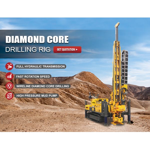 Remote Control Soil Mineral Investigation Equipment Hydraulic Diamond Core Rotary Drilling Rig