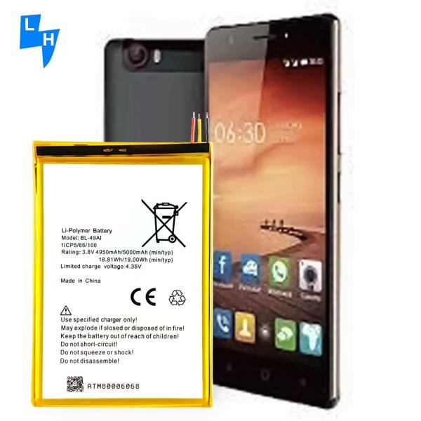 Stock BL-49AI 4950mAh Mobile Phone Batteries for itel 1556 Battery