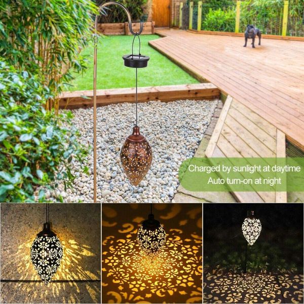 Waterproof Hanging Solar LED Lantern Garden Decoration Lights
