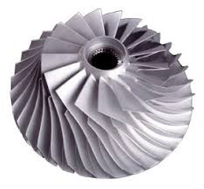Easy Assembly Titanium Compressor Wheel , Turbocharger Impeller Wheels OEM