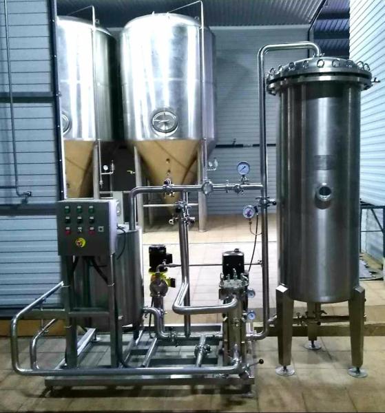 Stainless Steel 304 Commercial Beer Filter PLC Control Unit With Long Using Life