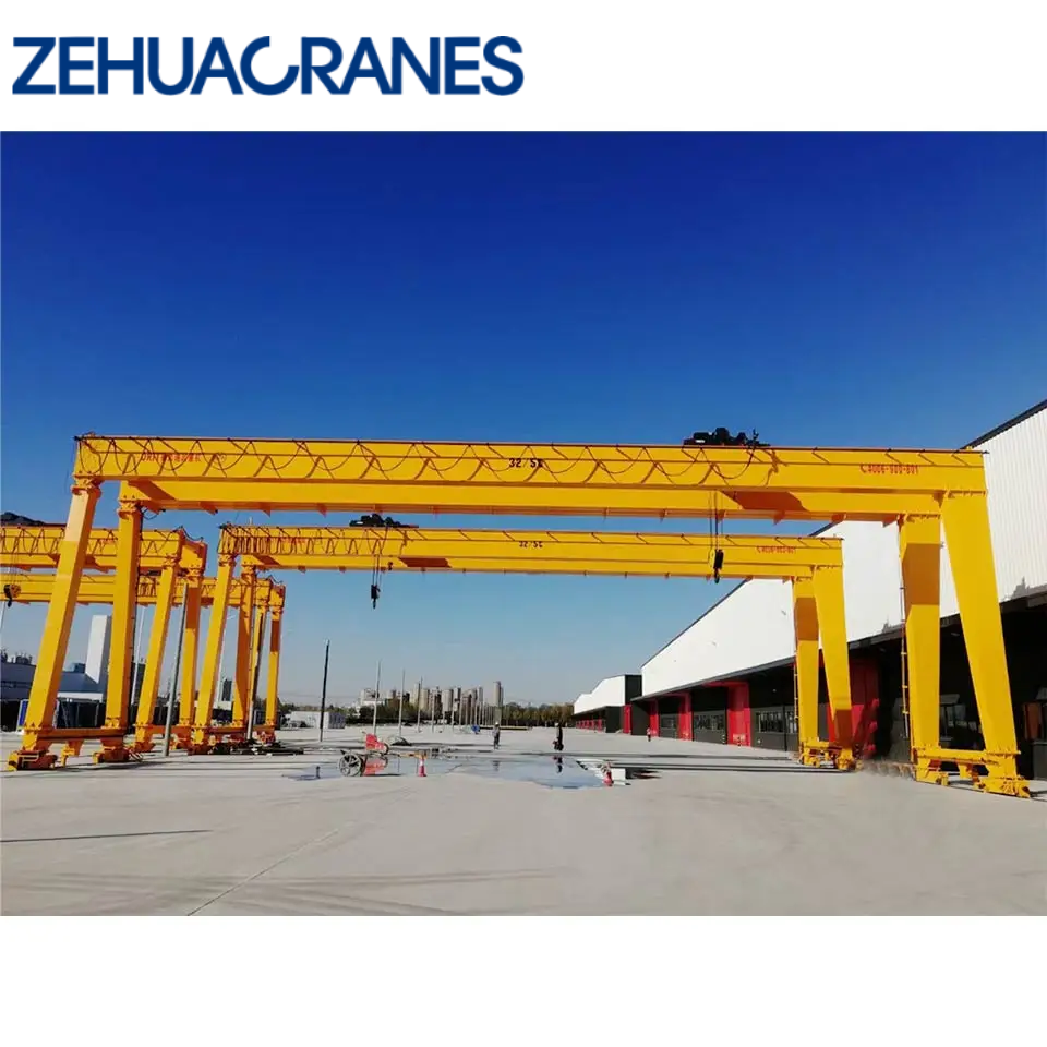 Zehua Customized European Double Girder Gantry Crane Heavy Duty Lifting Equipment for Construction Warehouse Port