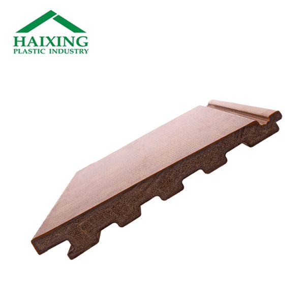 Твердая панель ограждения из натурального пластика из древесины WPC/PVC для наружного и внутреннего применения