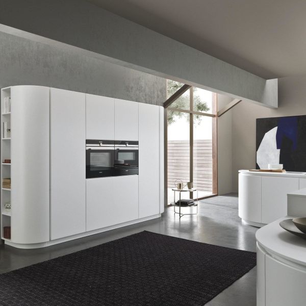 Unidades de cocina de diseño de melamina blanca conjunto completo de gabinete de cocina inteligente