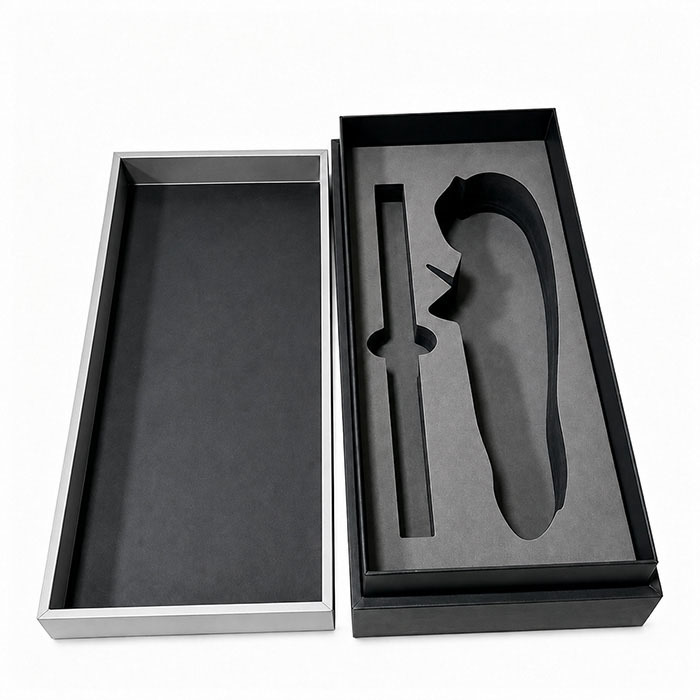 EVA Insert Long Lid and Base Rigid Box Custom Premium Gift Packaging Boxes