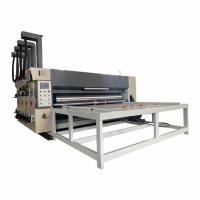 Máquina de fabricação de caixas corrugadas de duas cores, impressora, cortadora de matrizes rotativa