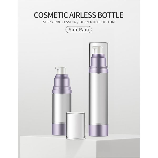 Garrafa mal ventilada preta transparente da bomba COMO a única garrafa do creme da loção da parede