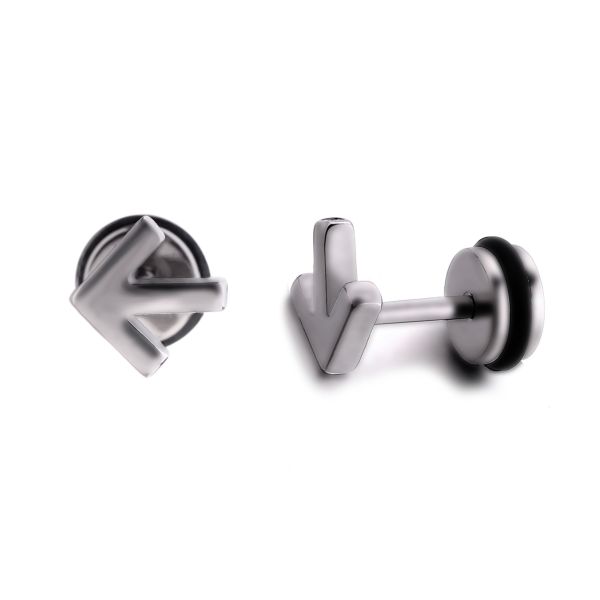 Luxury simple design cute not obvious arrowhead girl kid jewelry gift wear stud earring