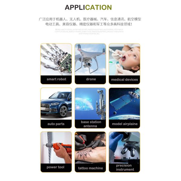 Двойным мотор почищенный щеткой валом Coreless DC 12000rpm CCC для прибора батареи использующего энергию