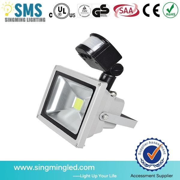 LED Aluminum Lamp Body Material motion sensor LED flood light with 3 years warranty