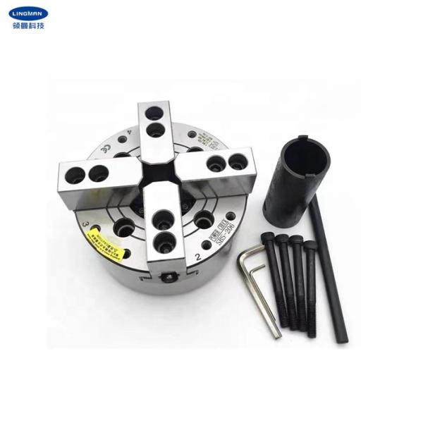 Mandril do poder da máquina do CNC de Chuck Through Hole Hydraulic Chuck do torno de 4 maxilas