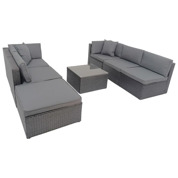 Outdoor Furniture Modern Garden Set Luxury Commercial  Wicker Sectional Patio Leisure Sofas