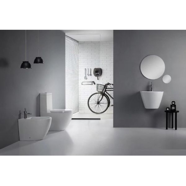 Пол изделий ванной комнаты санитарный - установленный ВК 570*350*395 мм оне пьесе биде