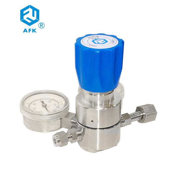 R13 Stainless Steel Pressure Regulator 3000PSI Nitrogen Argon Ammonia Helium