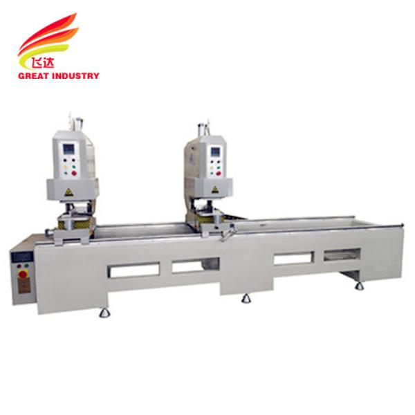 Two Head vinyl Upvc Window Profile Making Machine Welding Width Max.120mm
