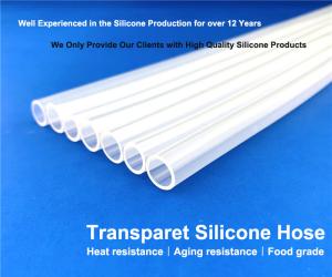 80A Wear Resistant High Transparent Food Grade Silicone Rubber Tube