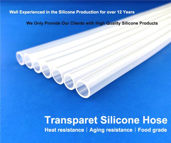 80A vestem - o tubo de borracha transparente alto resistente de silicone do produto comestível